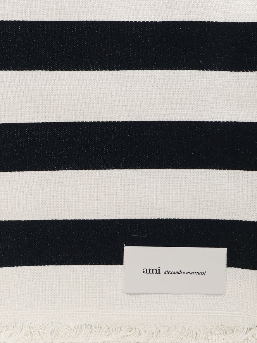 Ami Paris Accessories Noir/blanc Creme Cotone