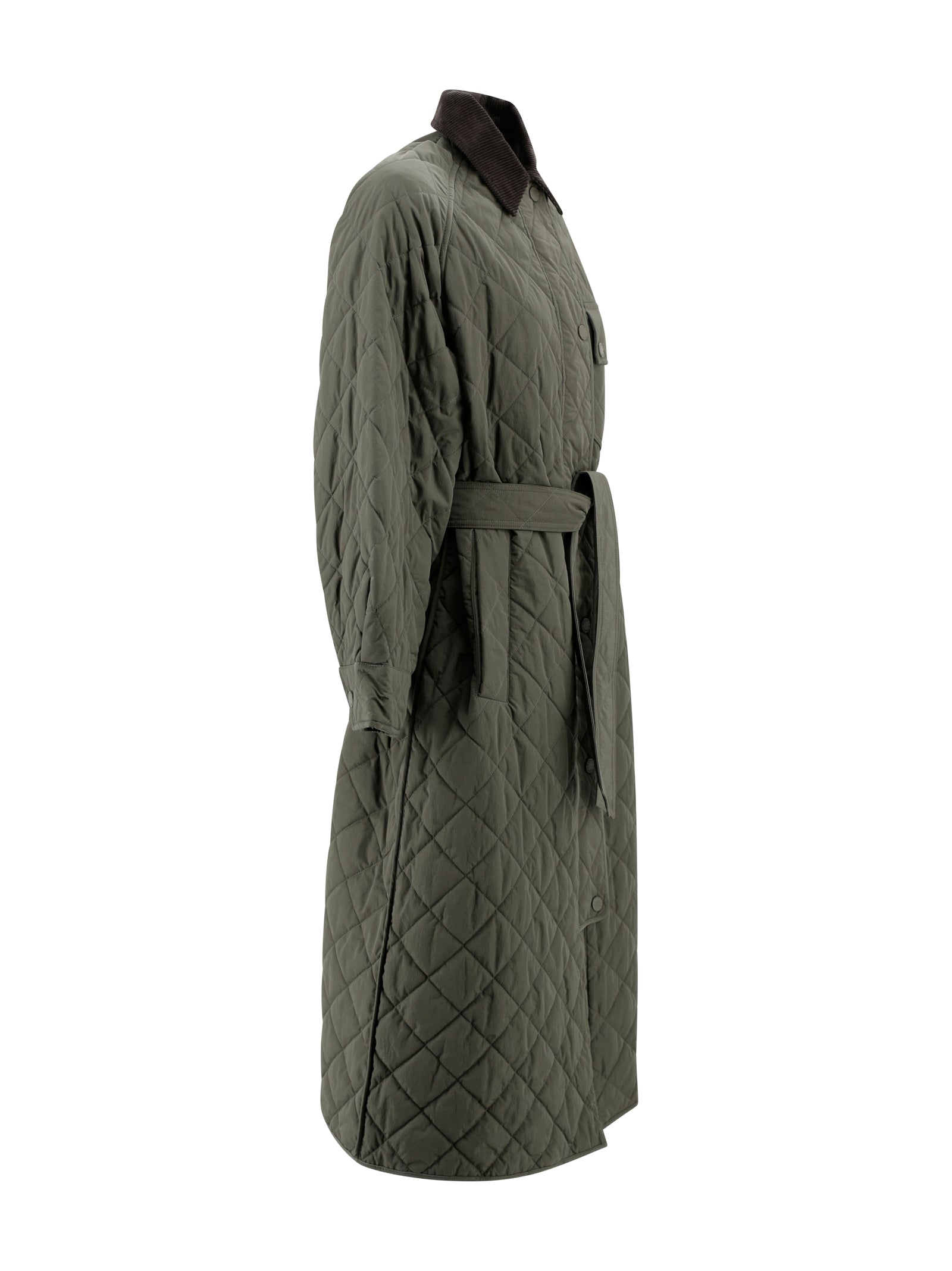 Max Mara Weekend Coats Kaki Poliestere Cammello Seta