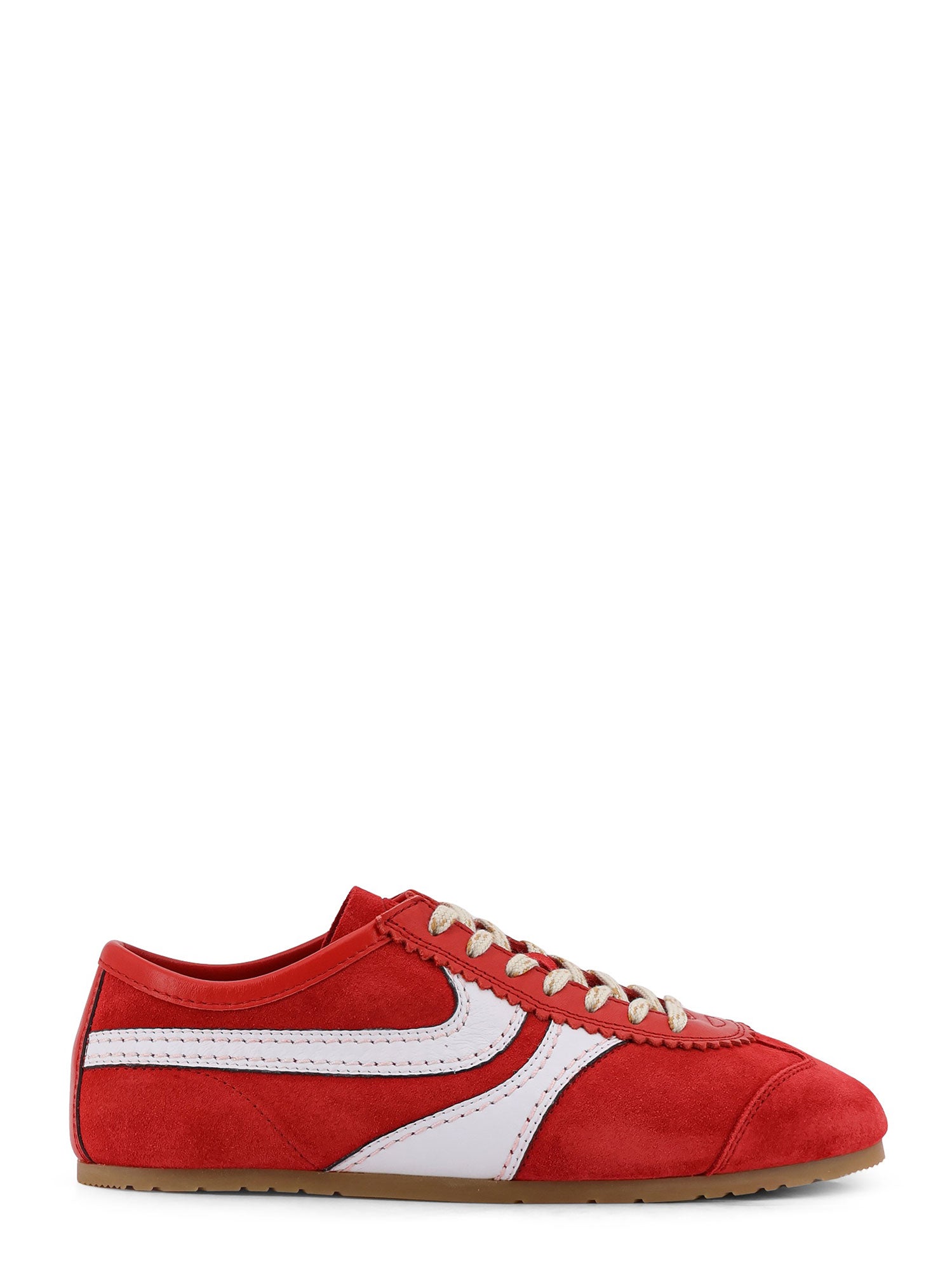Dries Van Noten Sneakers Red Suede