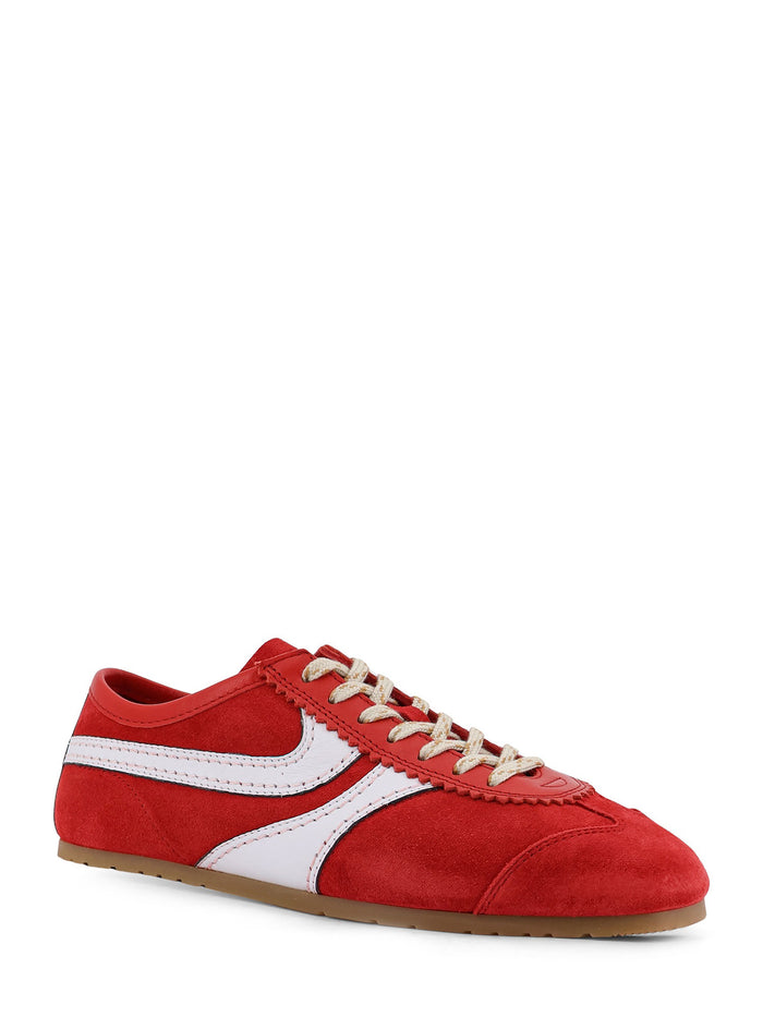 Dries Van Noten Sneakers Red Suede