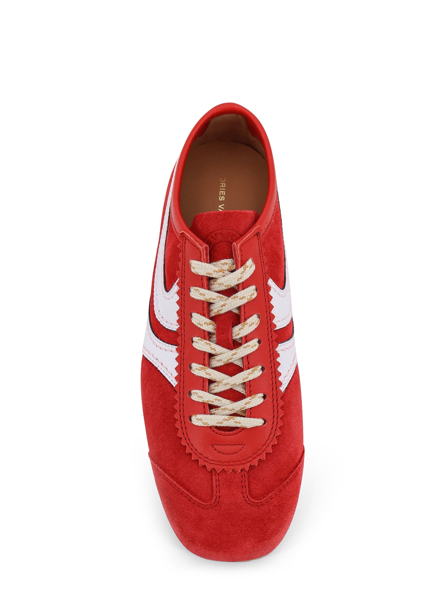 Dries Van Noten Sneakers Red Suede