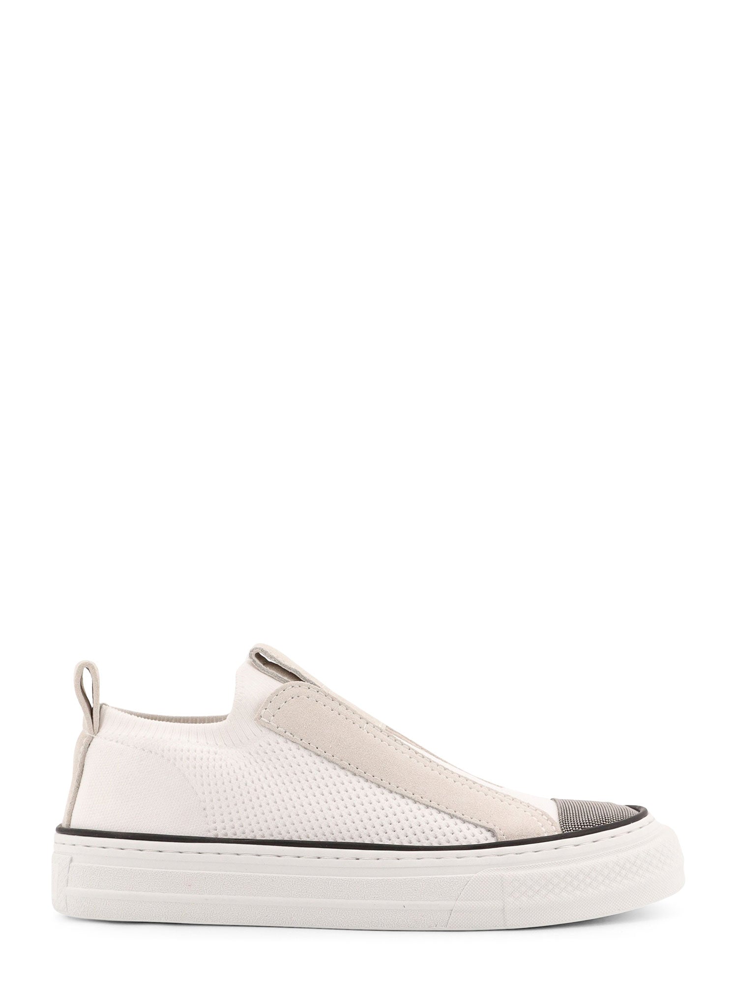 Brunello Cucinelli Sneakers White Tessuto/suede