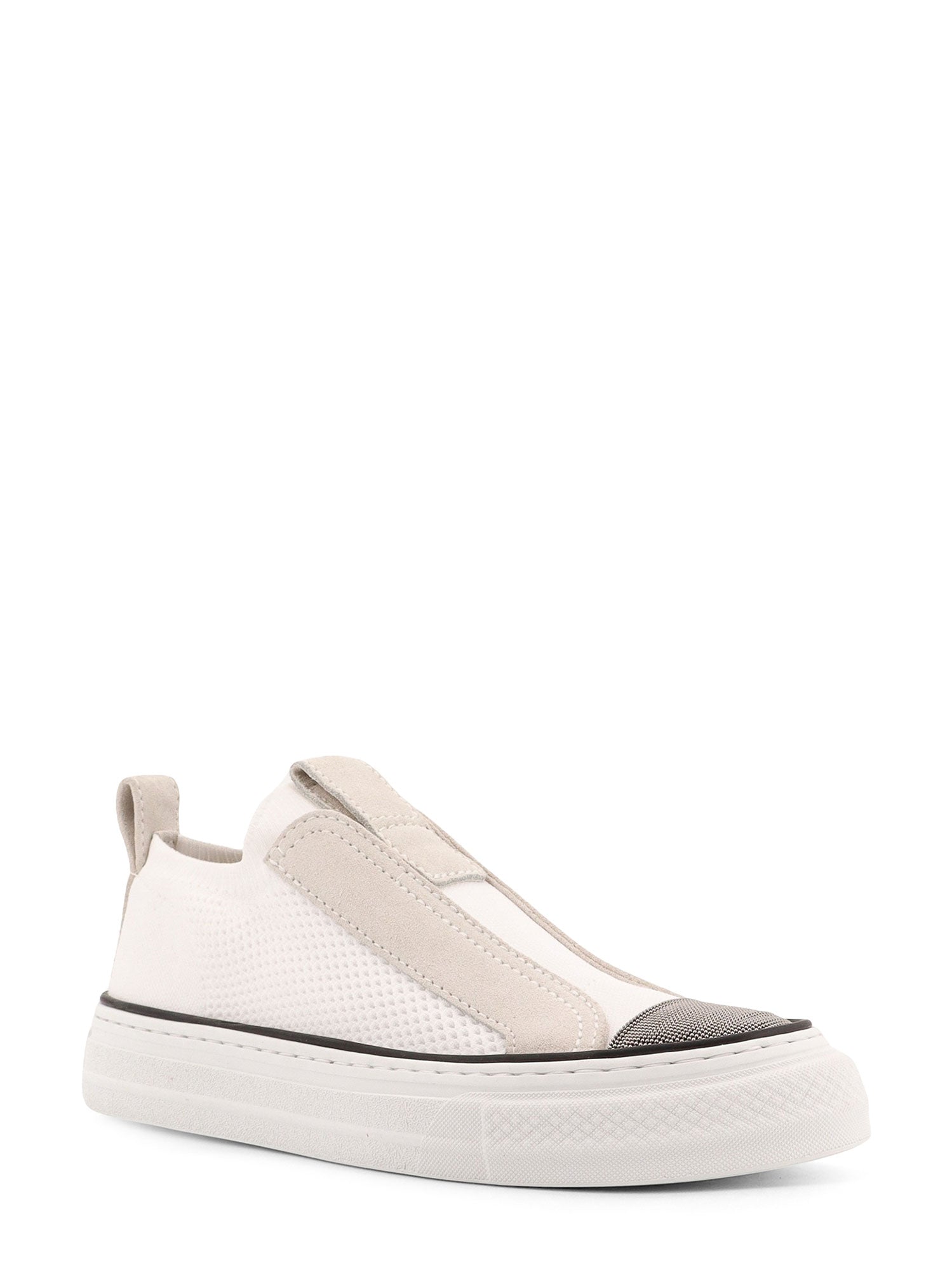 Brunello Cucinelli Sneakers White Tessuto/suede