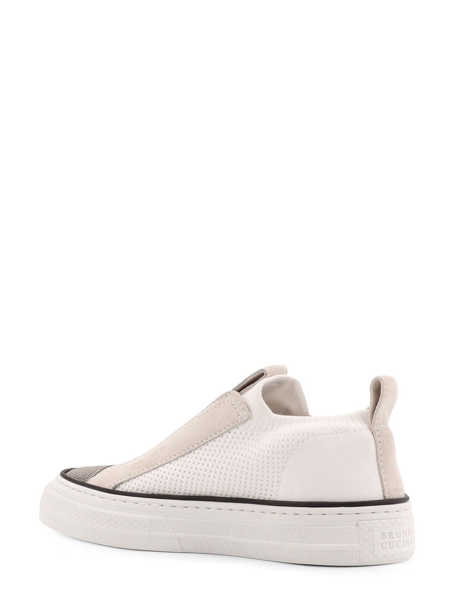 Brunello Cucinelli Sneakers White Tessuto/suede