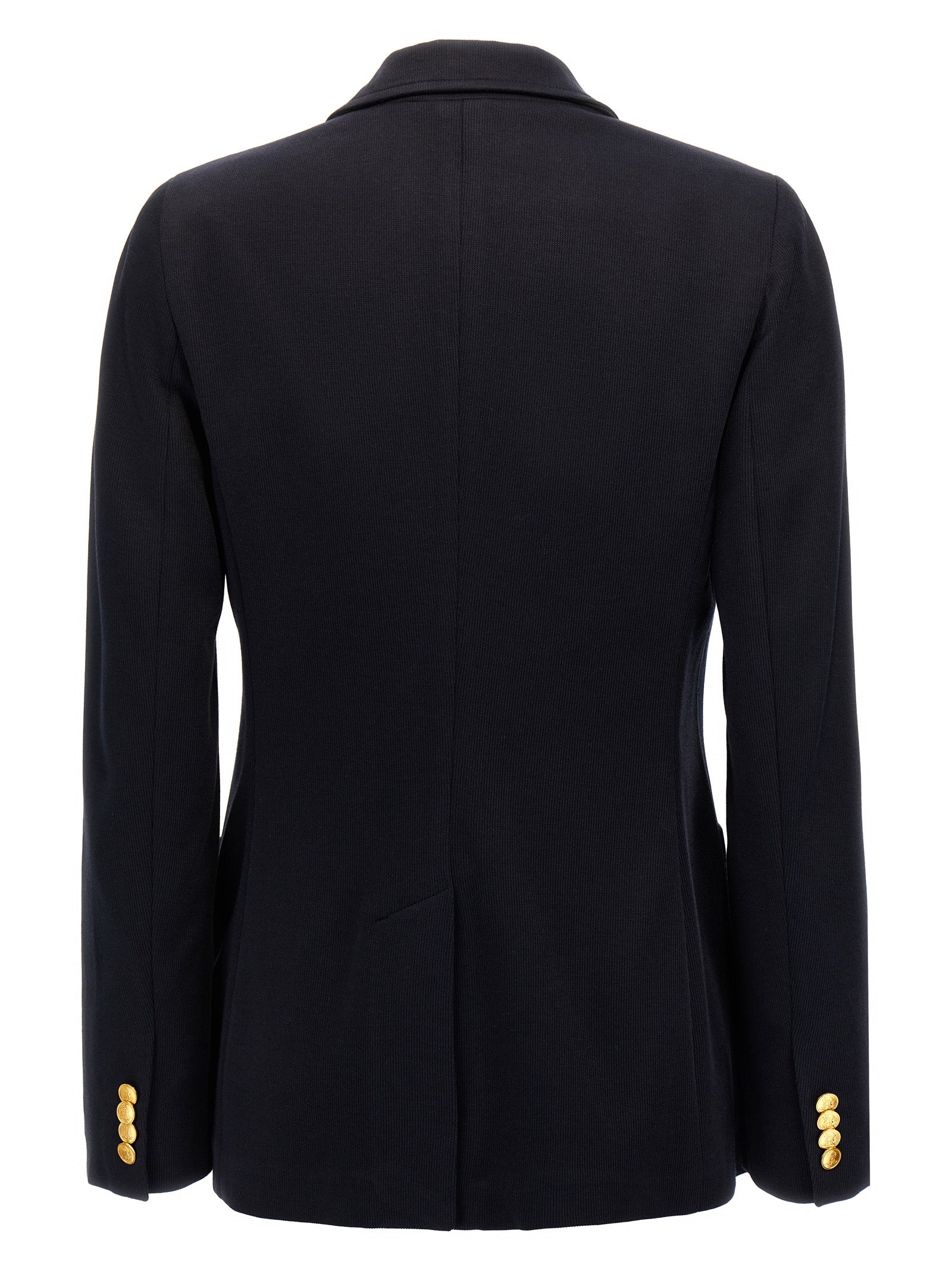 Crest logo blazer Blue Cotton Viscose Blazer, Suits