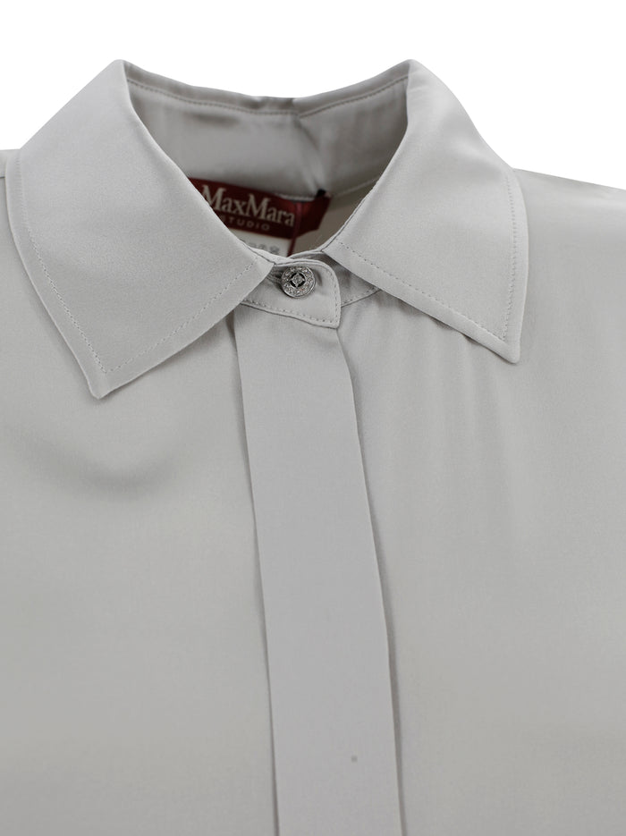 Max Mara Studio Shirts Grigio Seta