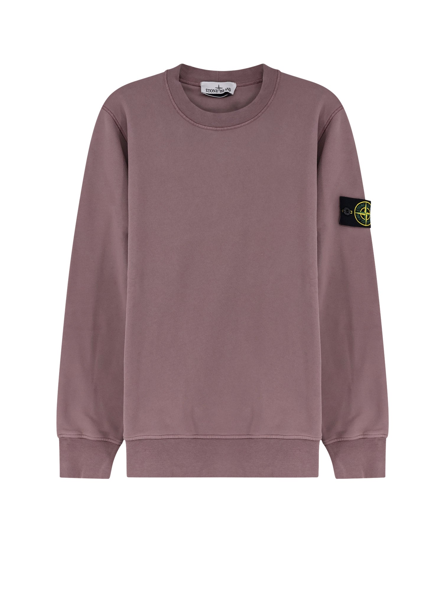Stone Island Sweaters Purple Grey Cotone Organico
