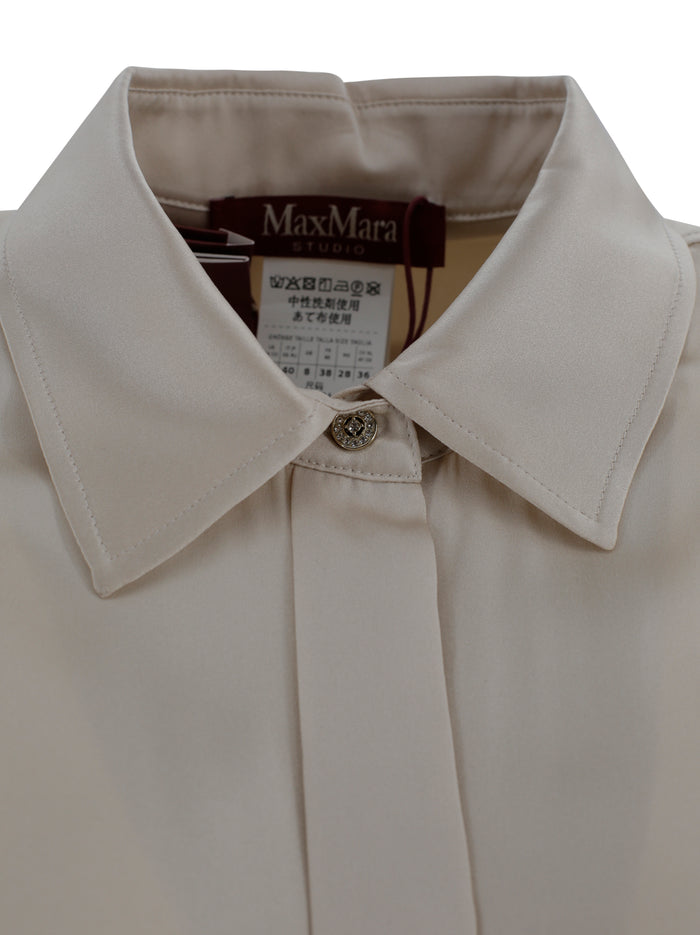 Max Mara Studio Shirts Beige Seta