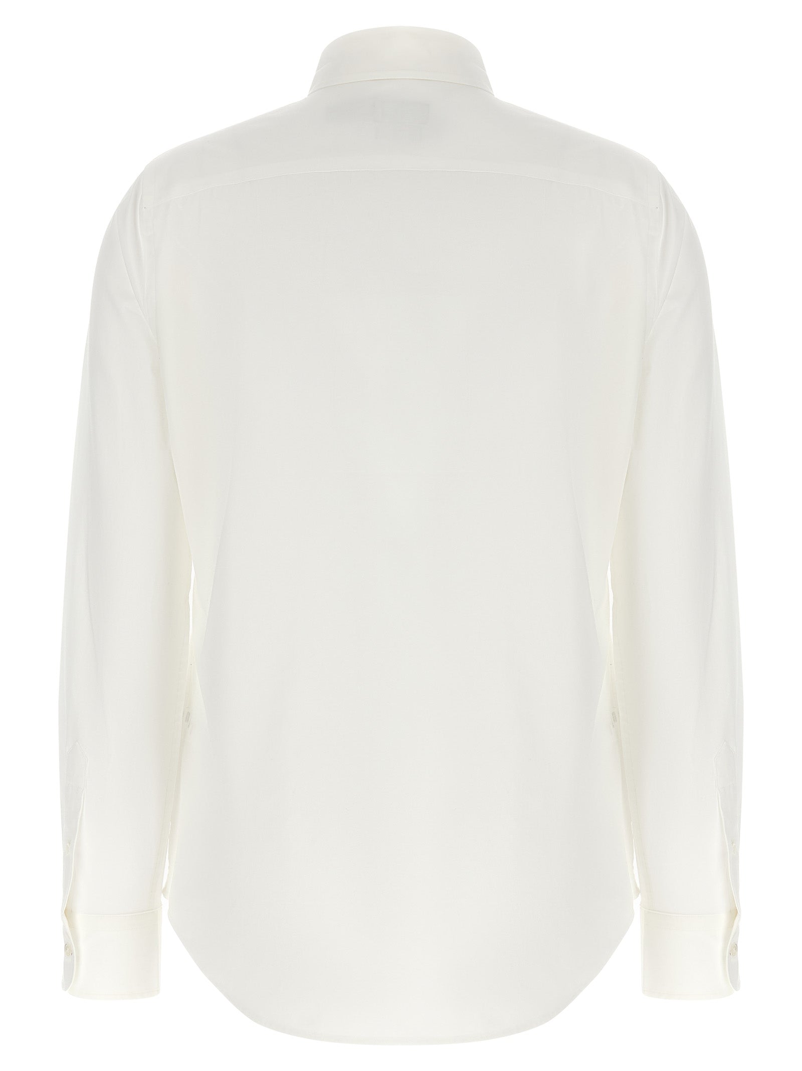 Logo embroidery shirt White Cotton Shirt, Blouse