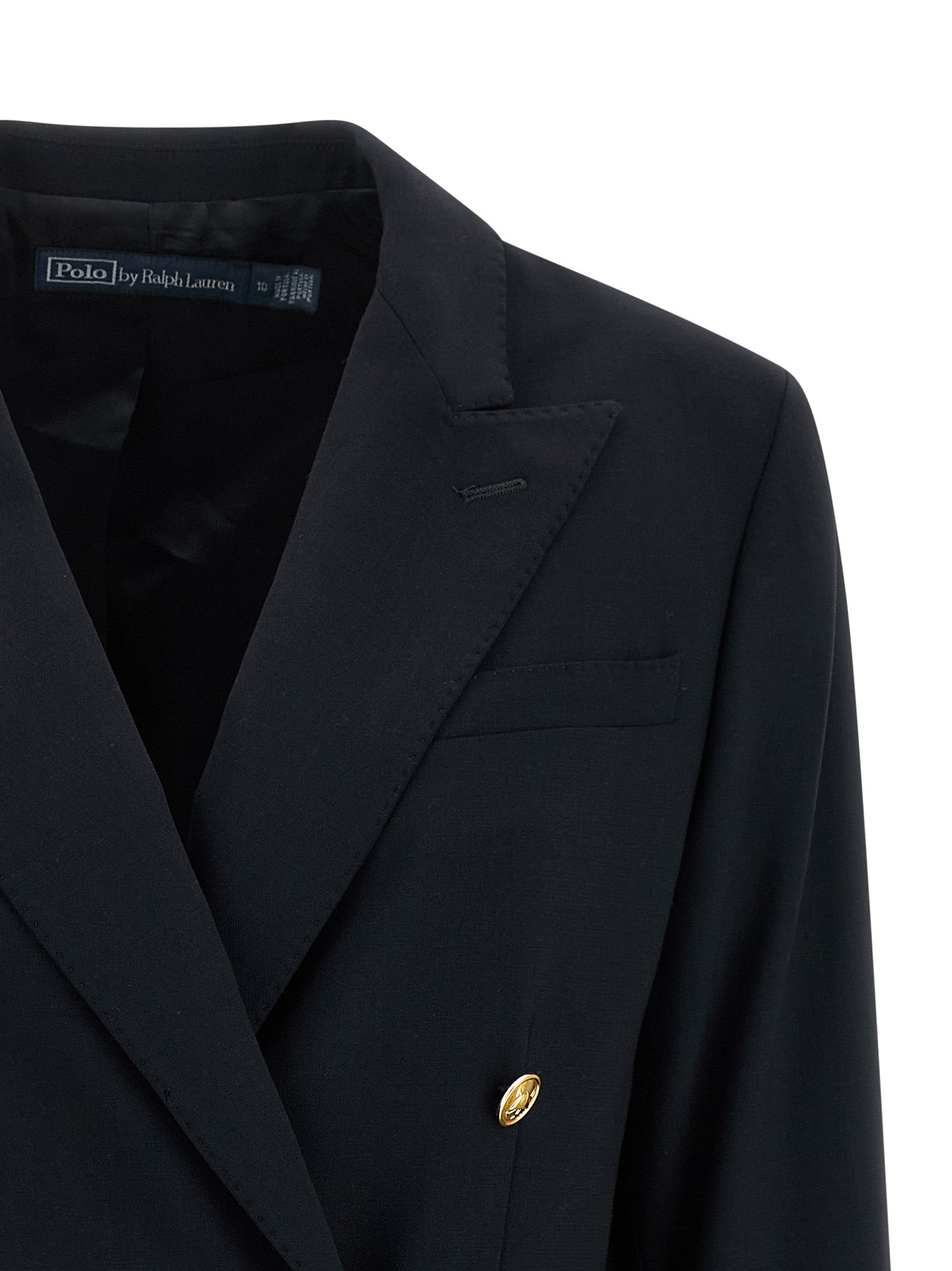 Double-breasted blazer Blue Wool Elastane Blazer, Suits