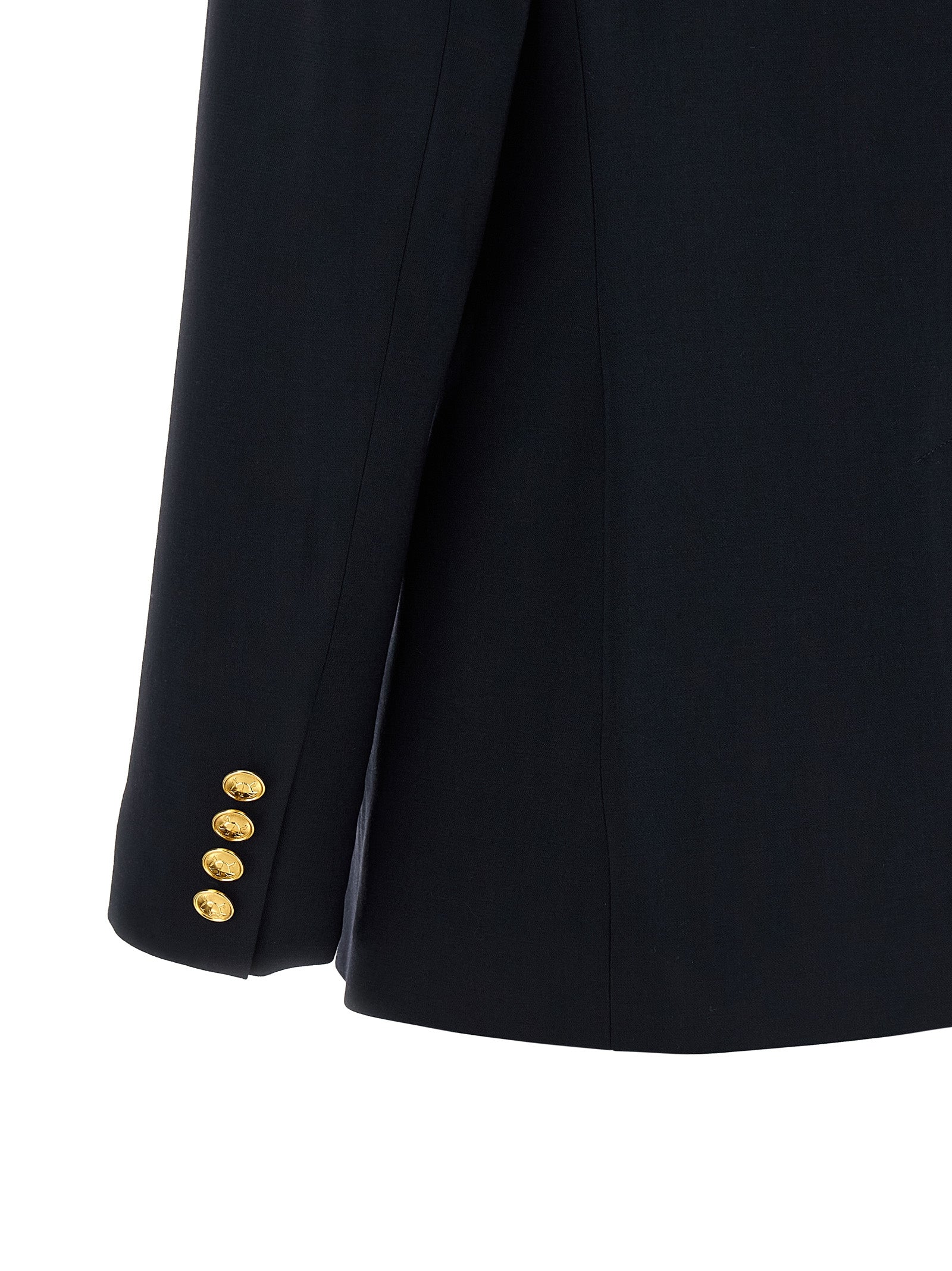 Double-breasted blazer Blue Wool Elastane Blazer, Suits