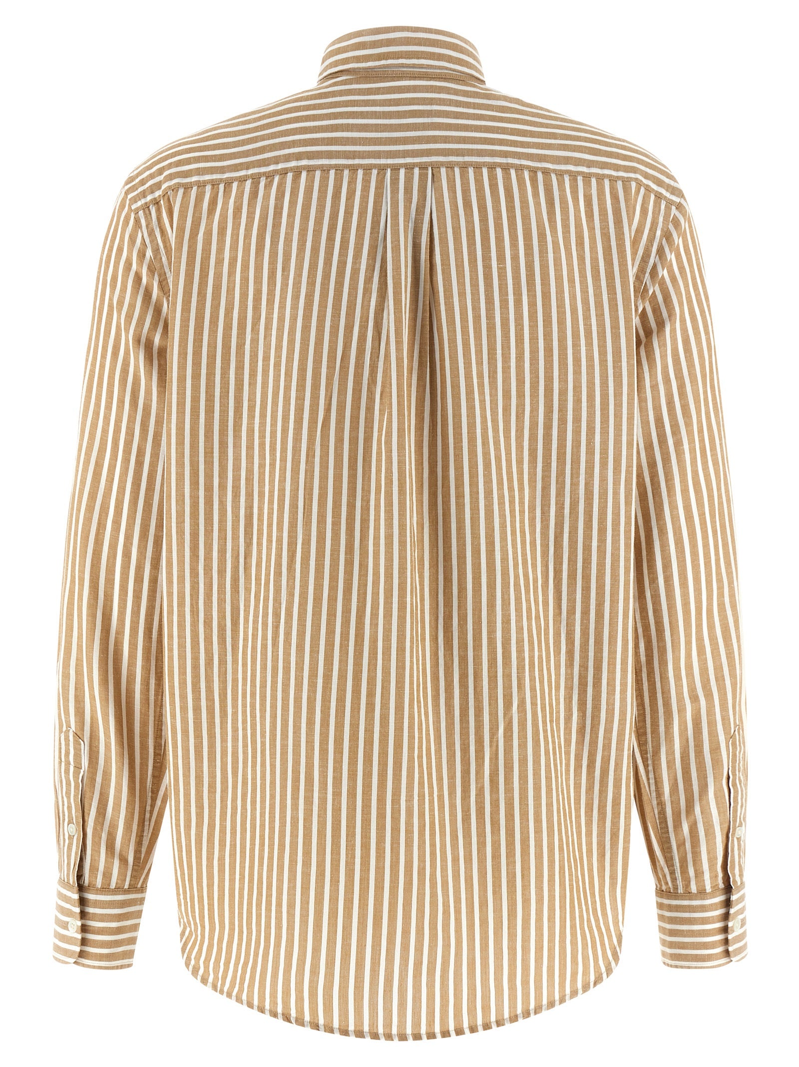 Cotton And Linen Shirt Beige Shirt, Blouse