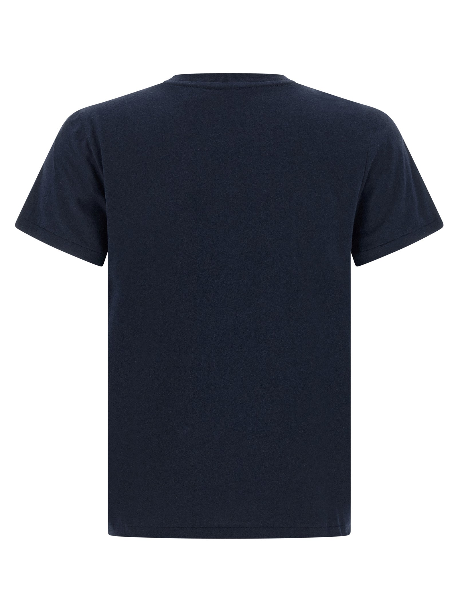 Logo embroidery t-shirt Blue Cotton