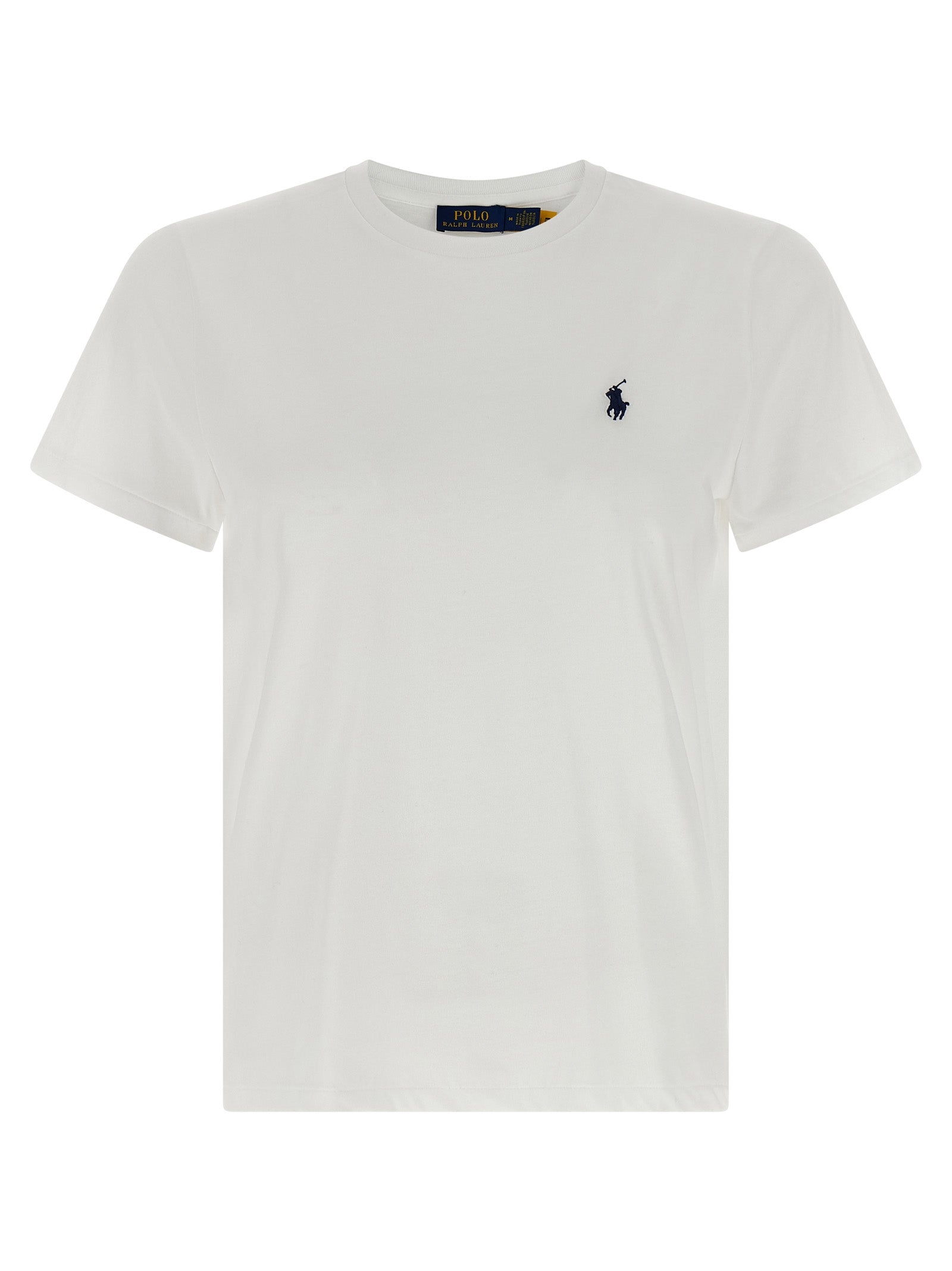 Logo embroidery t-shirt White Cotton