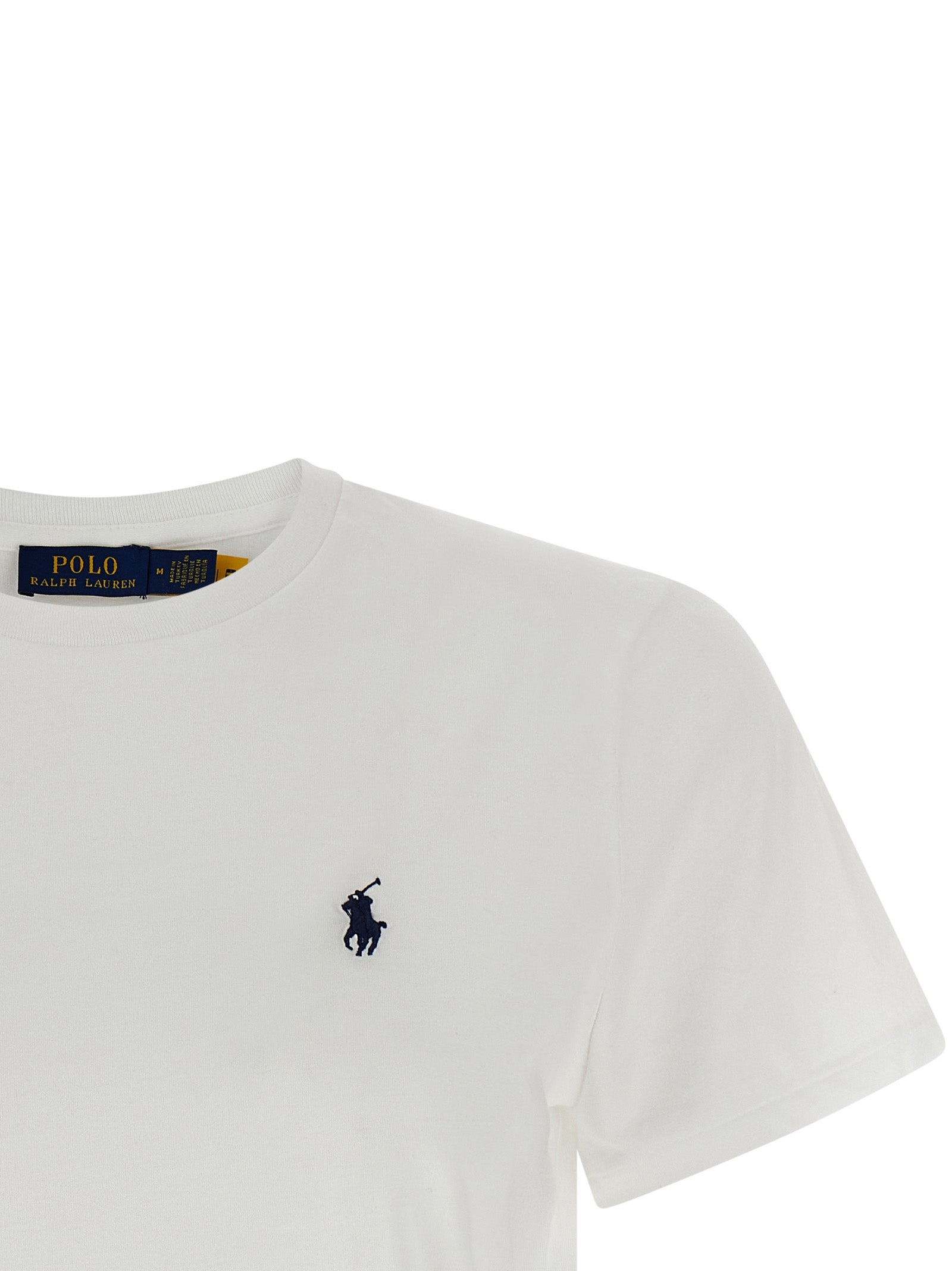 Logo embroidery t-shirt White Cotton