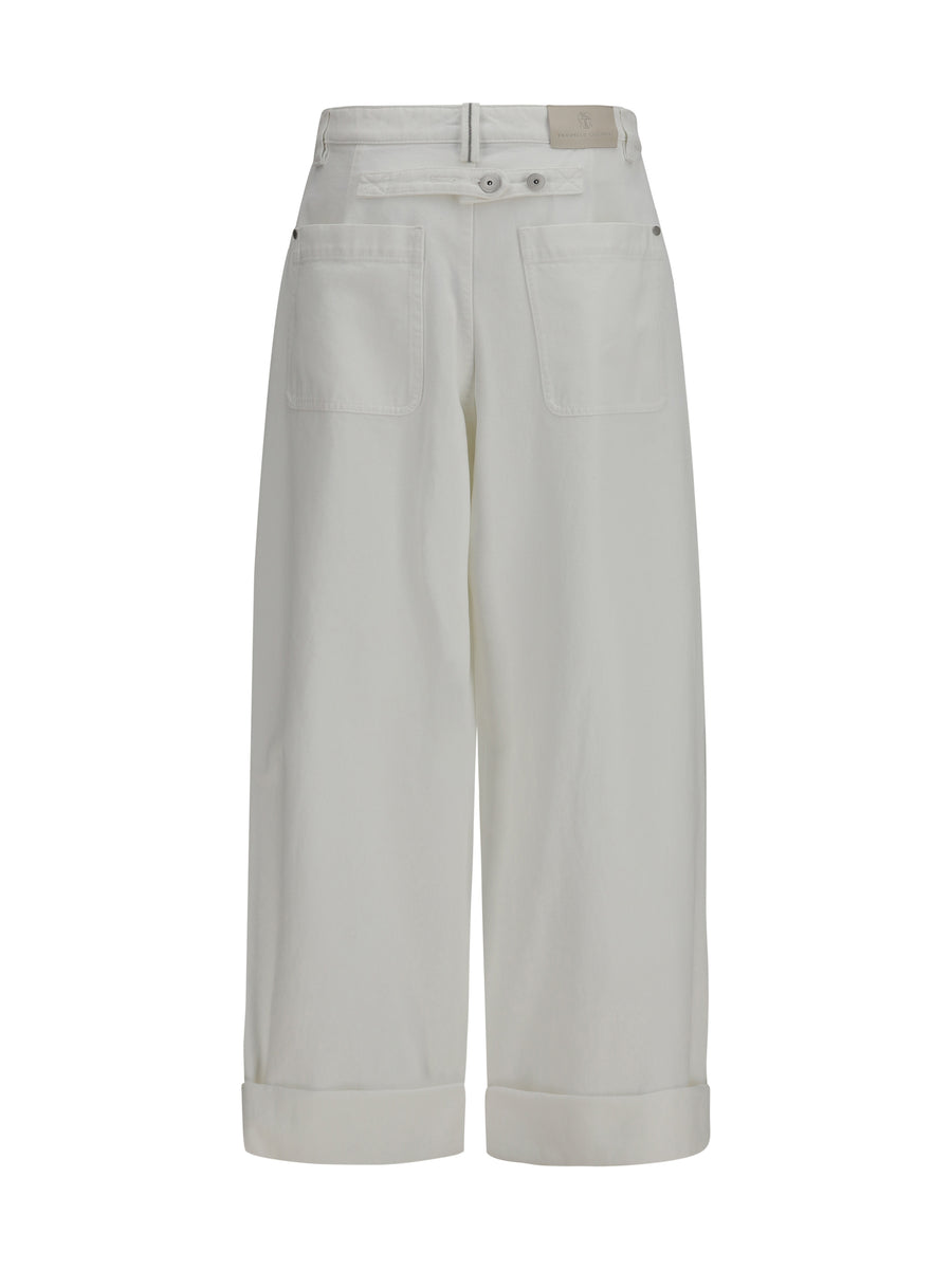 Cotton Pants Natural Trousers