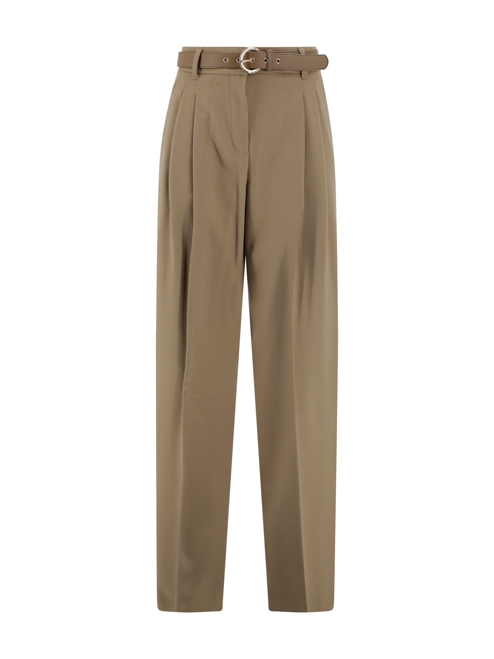 Max Mara Studio Trousers Camel Lana Vergine