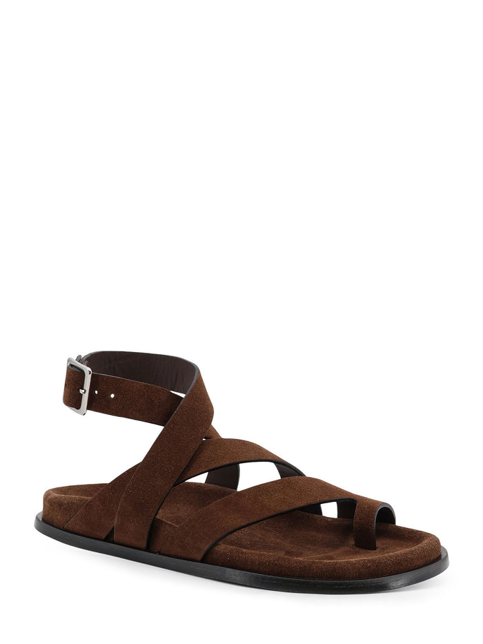 ALOHAS Sandals Brown Suede