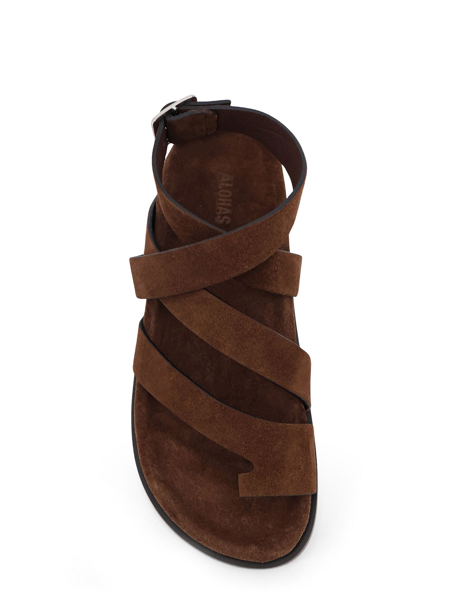 ALOHAS Sandals Brown Suede