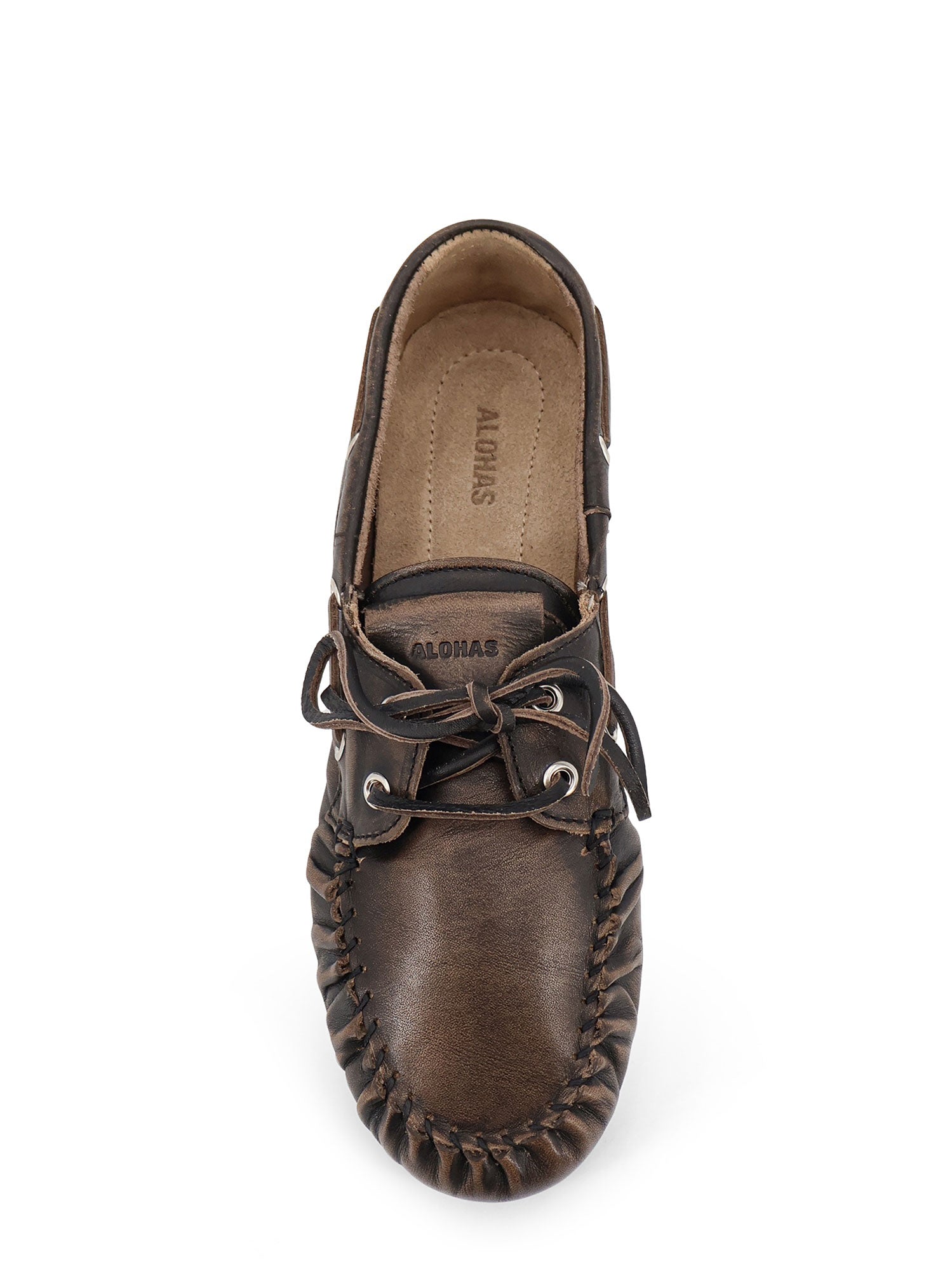 ALOHAS Flat shoes Brown Pelle