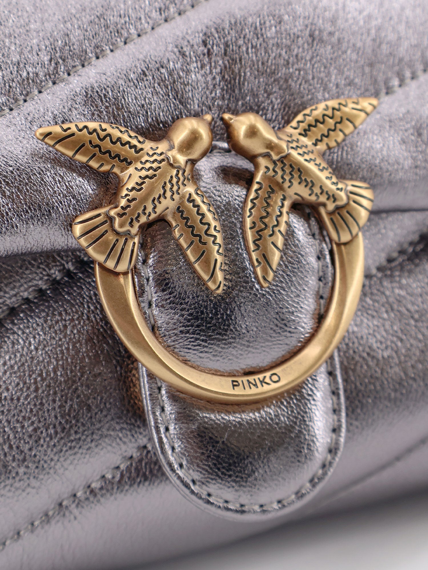 Pinko Bags Anthracite Pelle