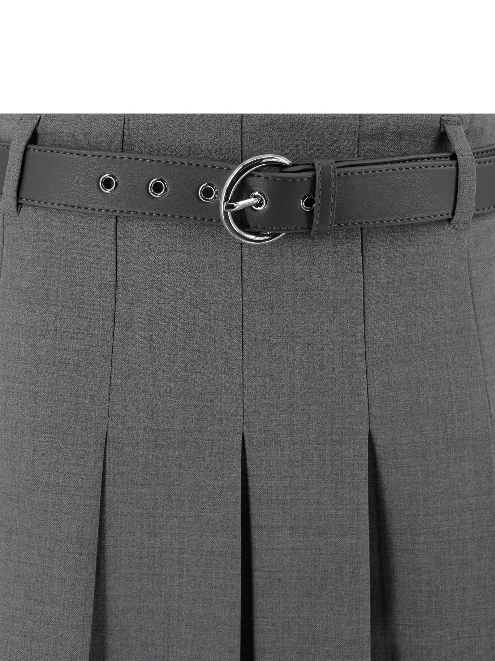 Max Mara Studio Skirts Grigio Lana Vergine