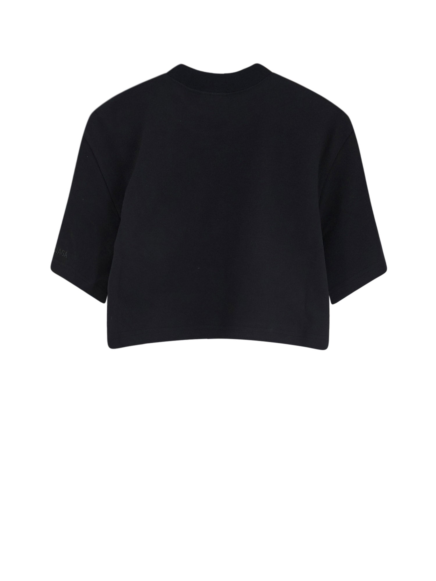 Balenciaga T-shirts and Polos Black Cotone