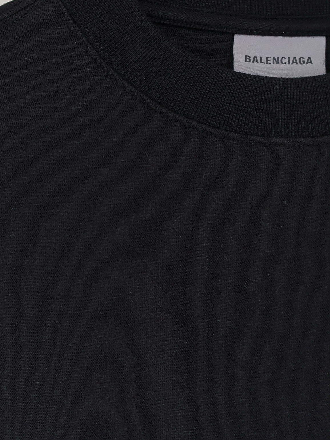 Balenciaga T-shirts and Polos Black Cotone
