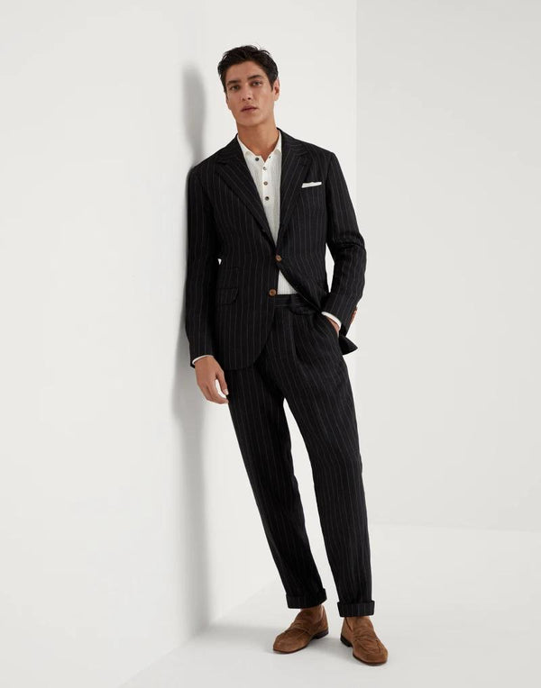 Brunello Cucinelli Mens Suit Mb401ldtr_c002 Black