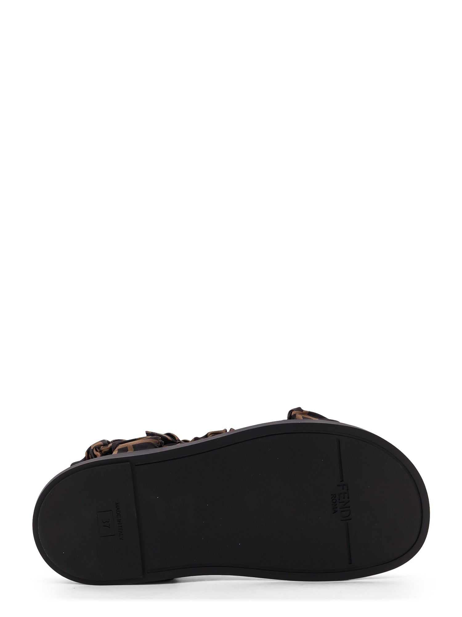 Fendi Sandals Brown Poliestere Elastan