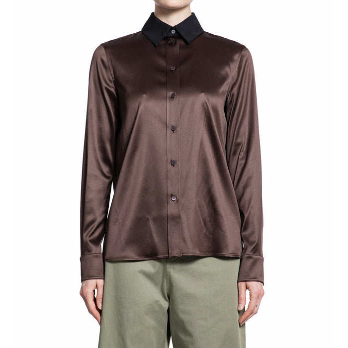 Loewe Silk Shirt Brown