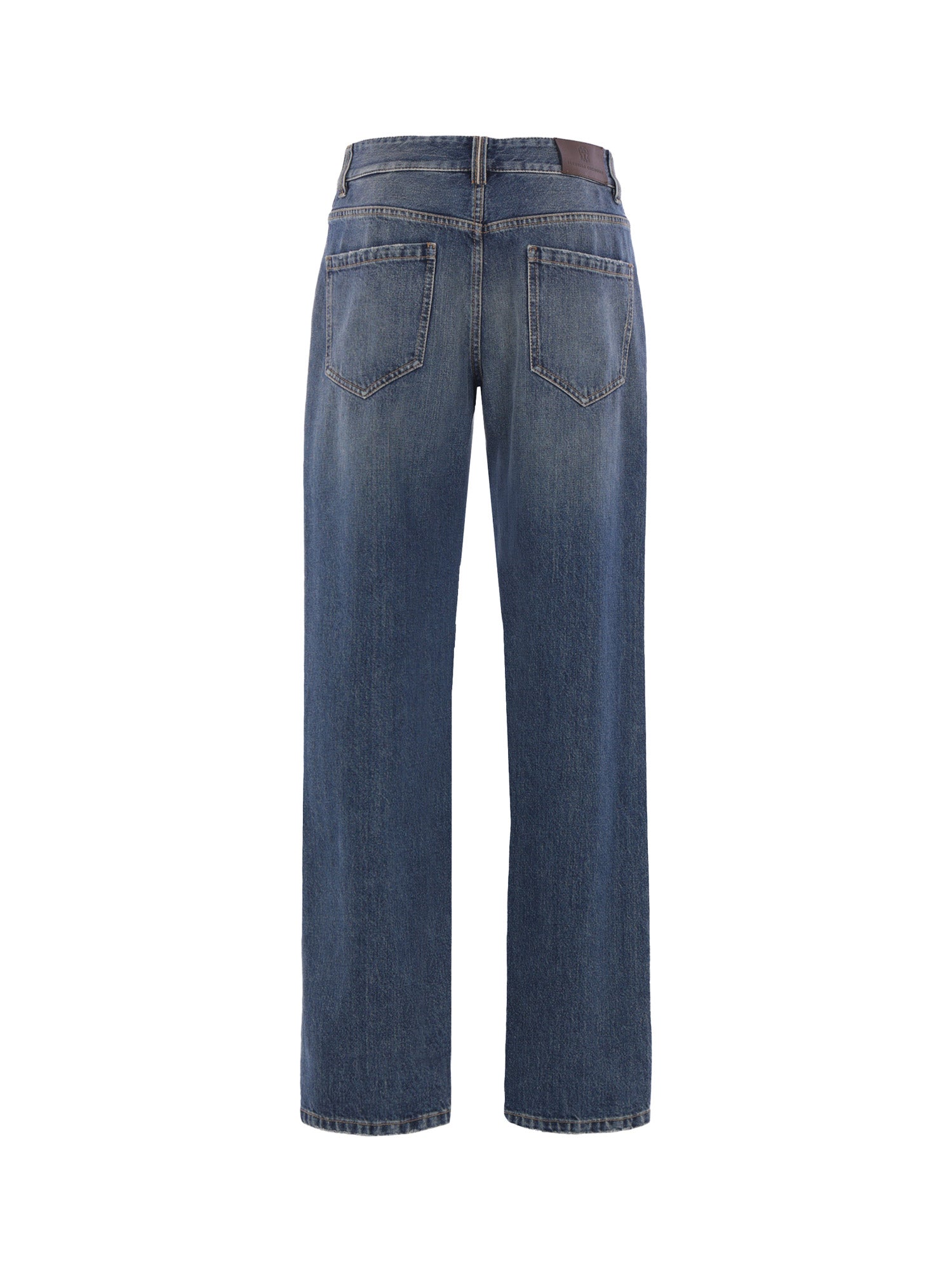 Brunello Cucinelli Jeans Agedbluedenim Cotone