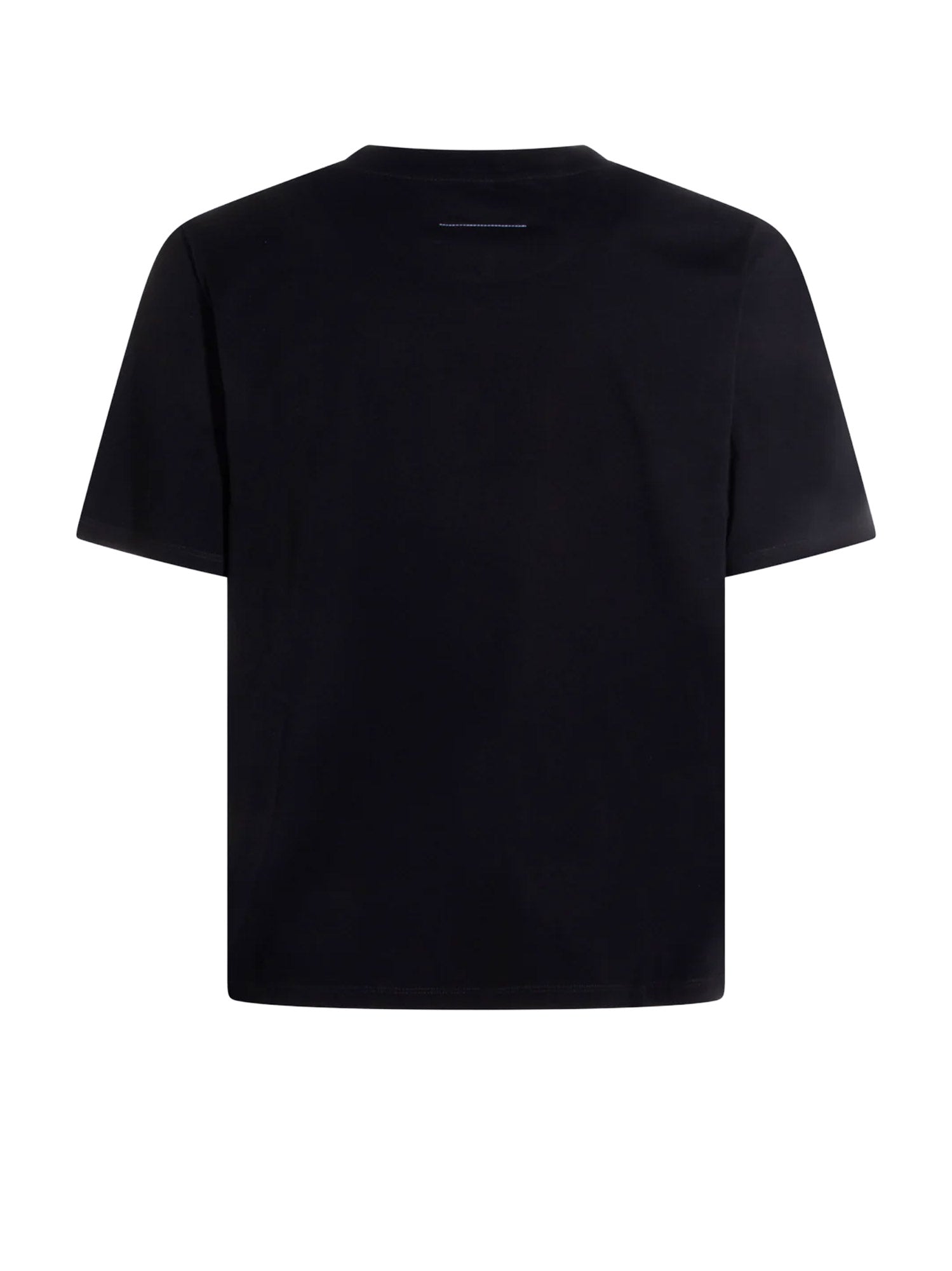 MM6 Maison Margiela T-shirts and Polos Black Cotone