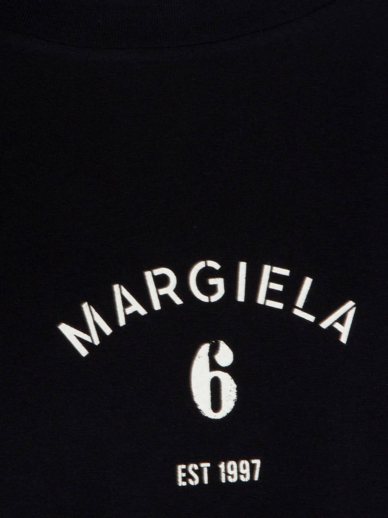 MM6 Maison Margiela T-shirts and Polos Black Cotone