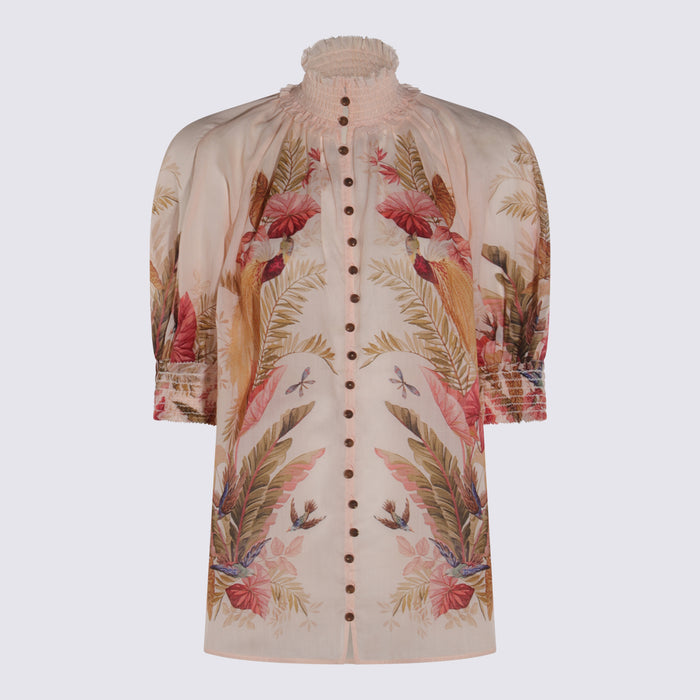 Zimmermann Top Cream Palm Floral _ramie
