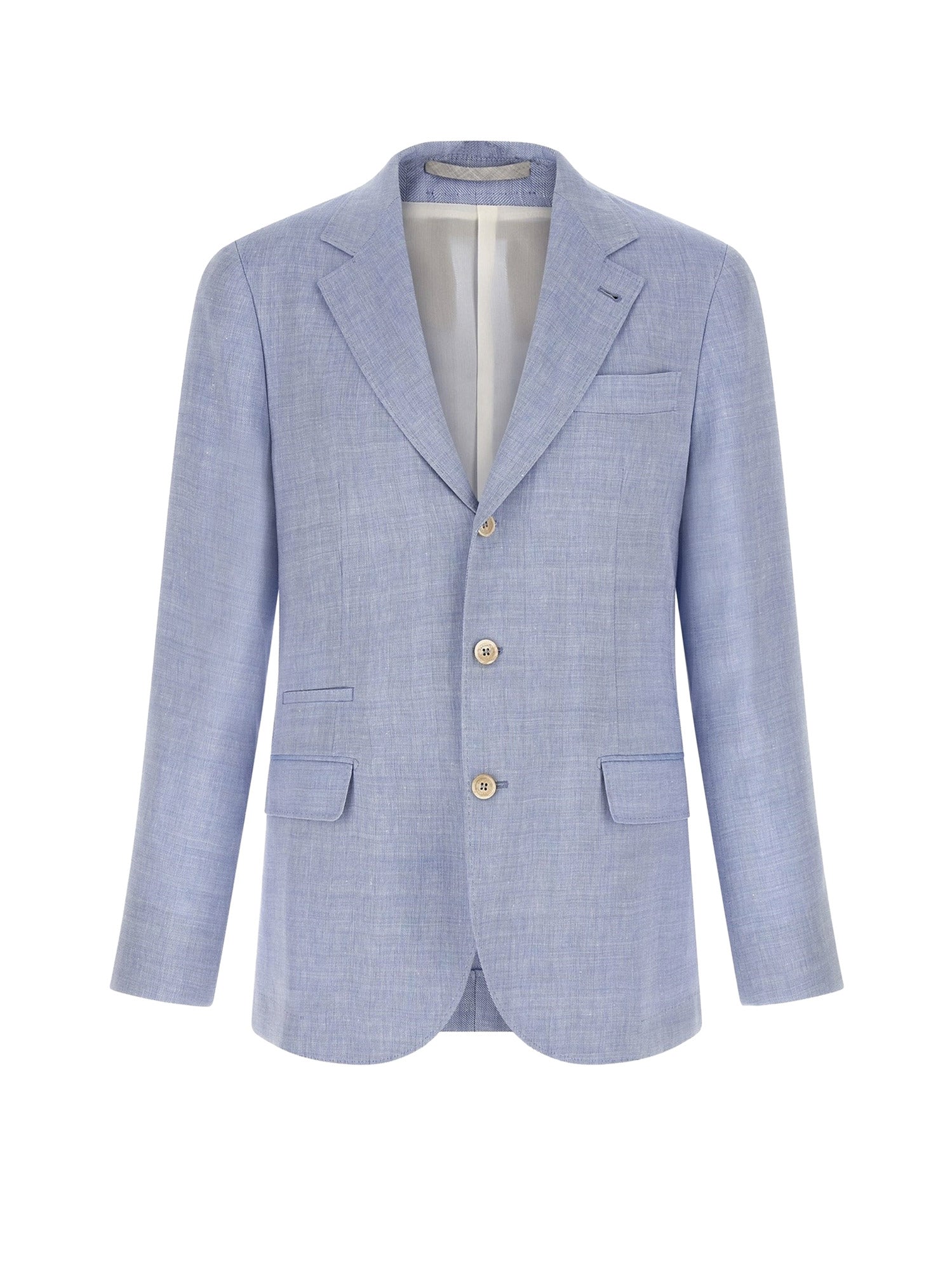 Brunello Cucinelli Clothing Clear Blue Lino Lana Vergine
