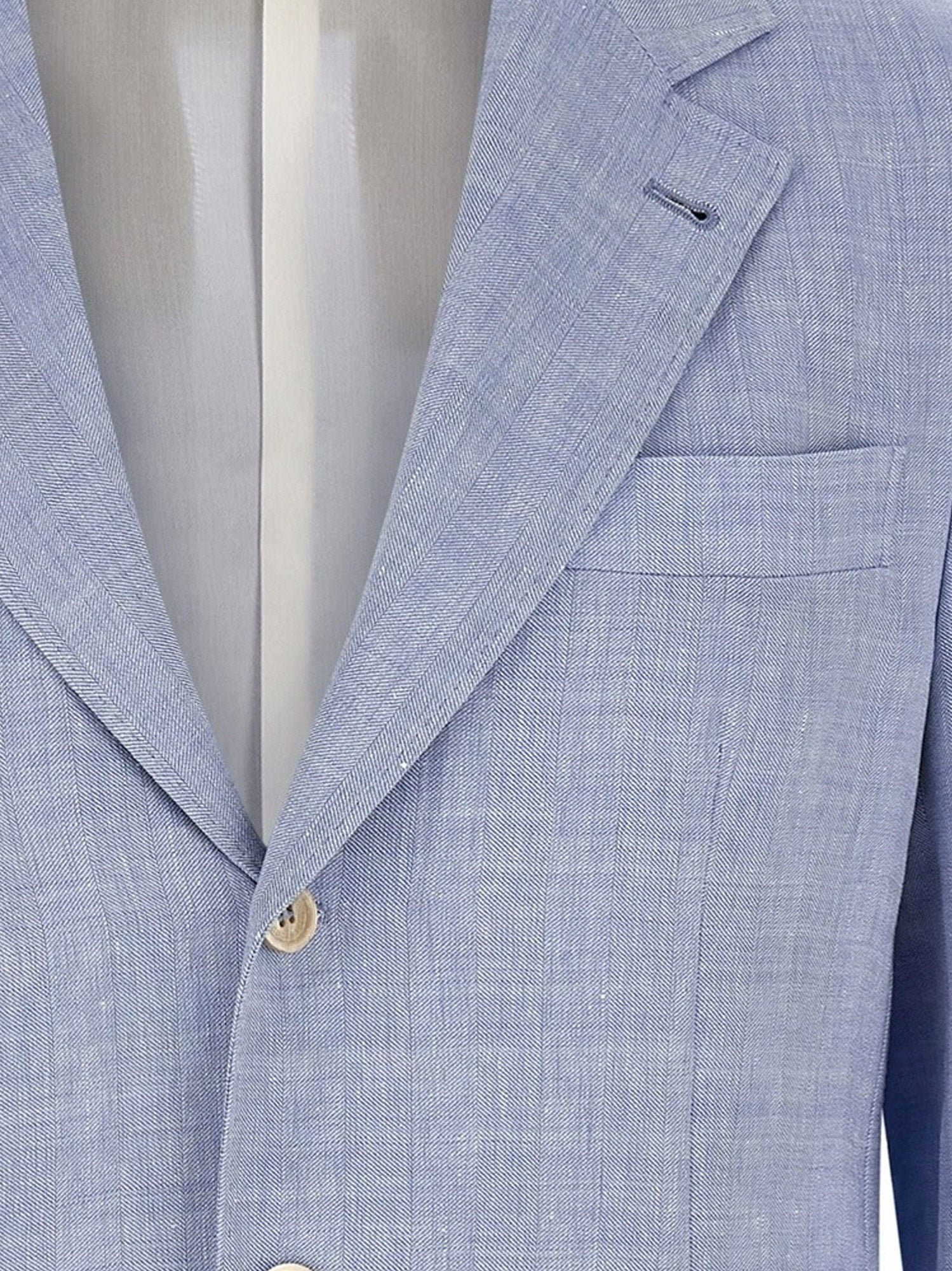 Brunello Cucinelli Clothing Clear Blue Lino Lana Vergine