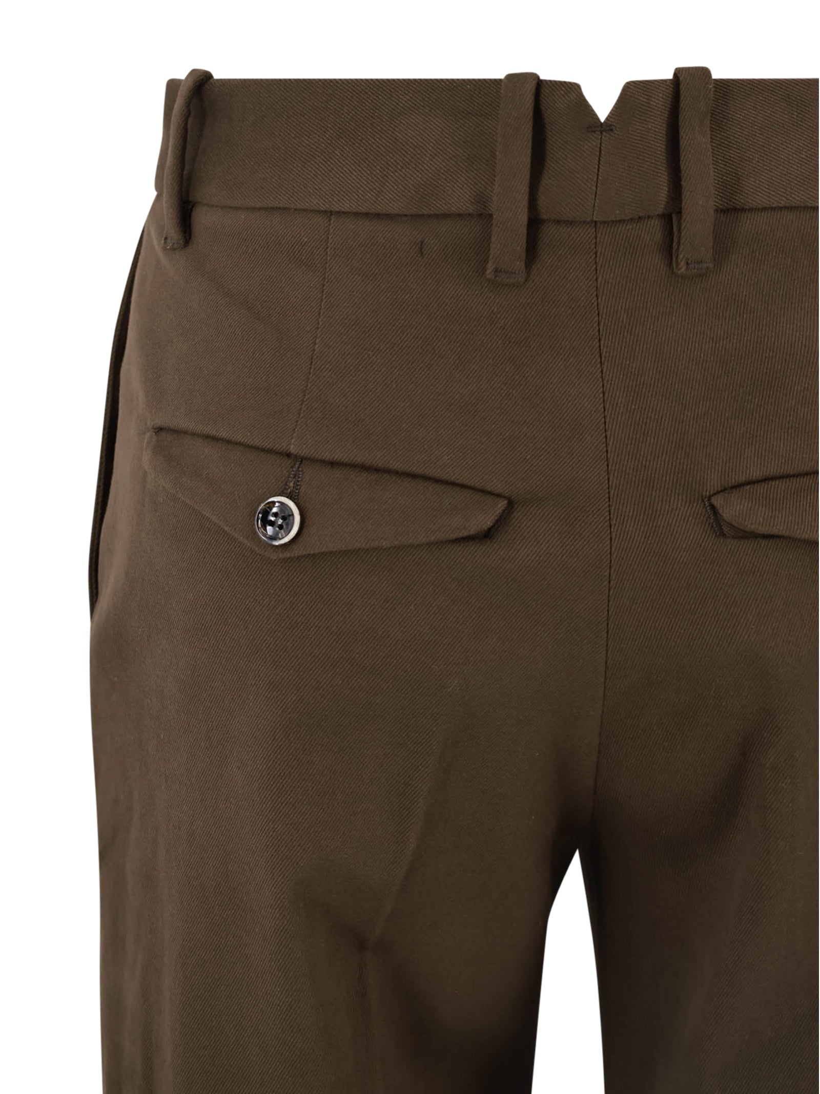 Nine The Morning Trousers Oliva Cotone Cachemire