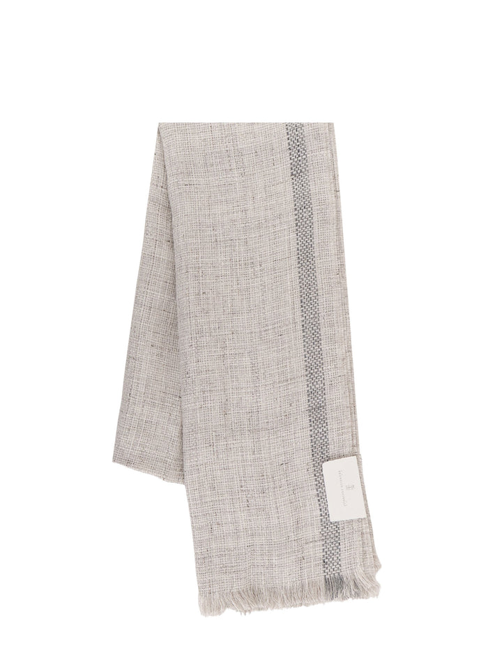 Brunello Cucinelli Scarfs Jutagrigio Lino