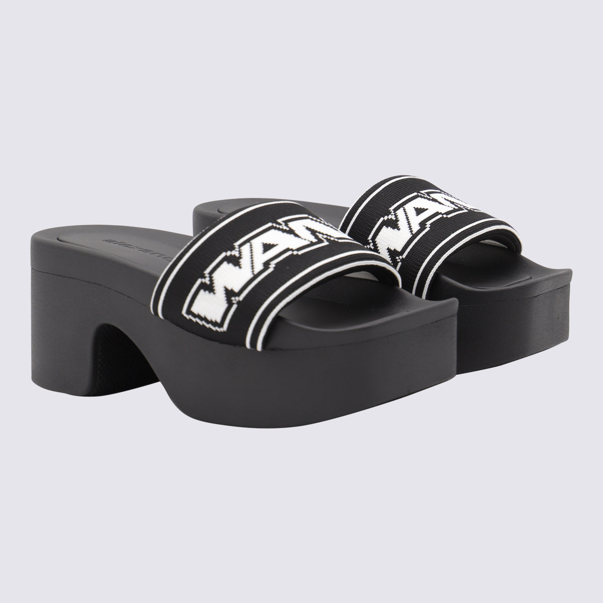 Alexander Wang Sandals Black _cover Tex ;sole Rubber