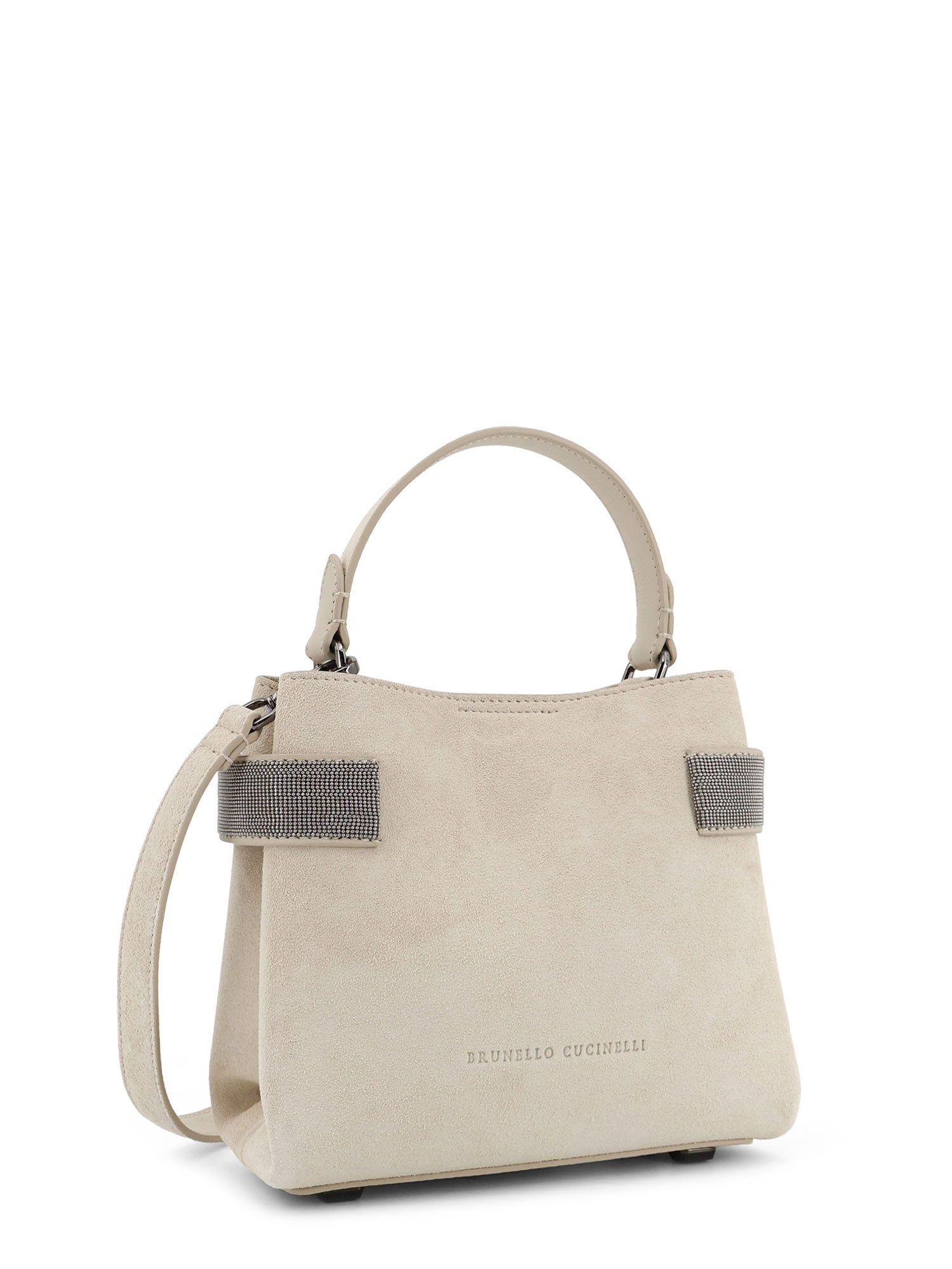 Brunello Cucinelli Bags Ivory Suede