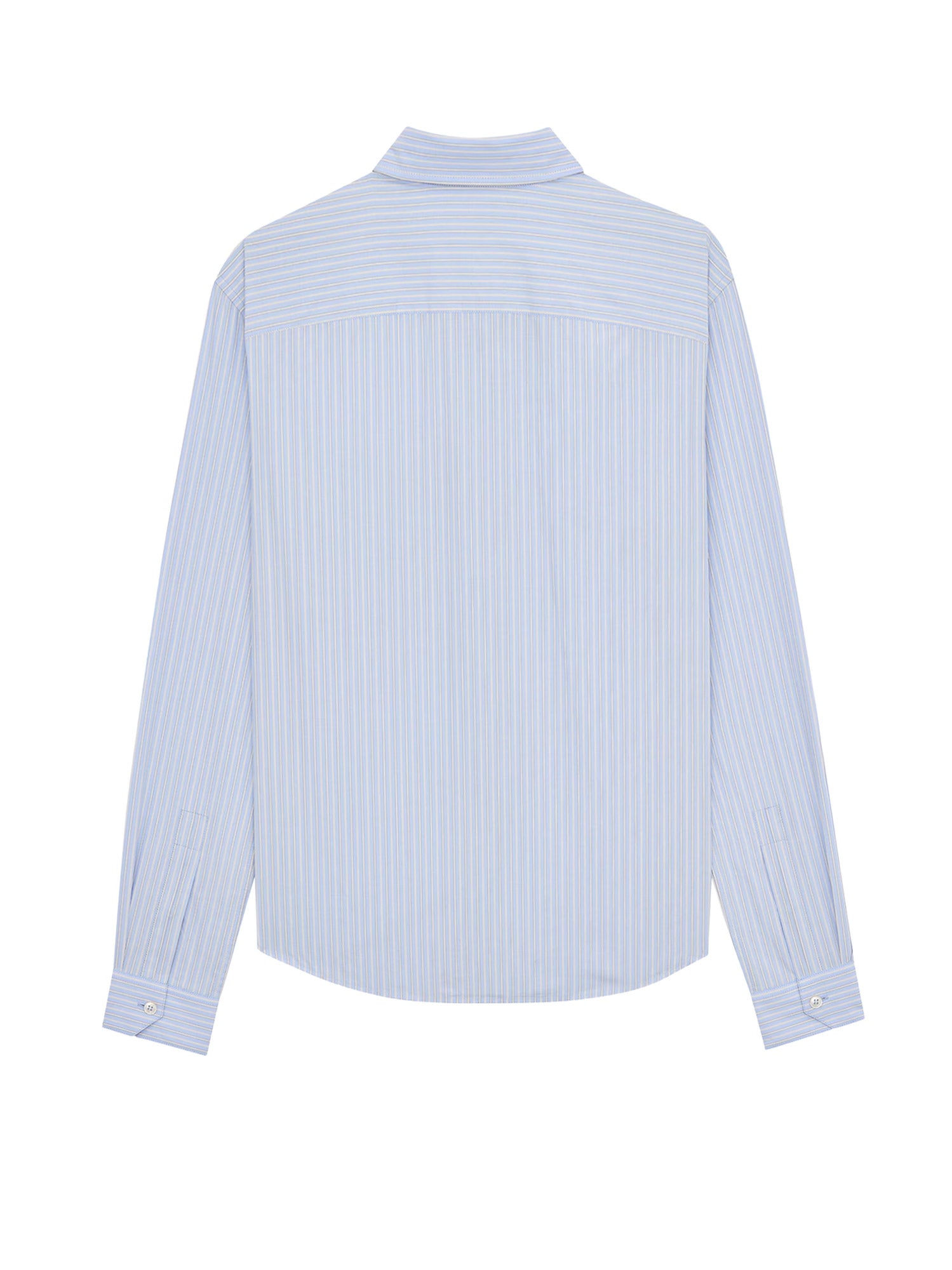 Saint Laurent Shirts Bleu/gris Cotone