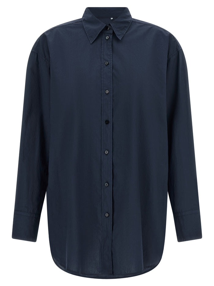Tessa Shirt Blue Cotton Shirt, Blouse