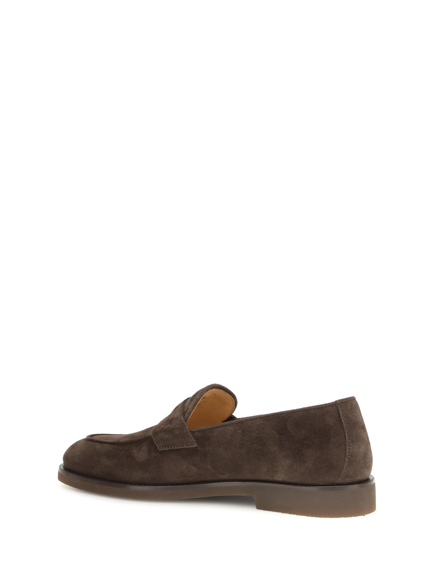 Loafers Suede Leather Mocha