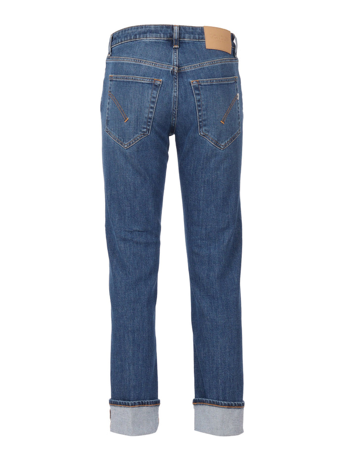 Coco Pants Blue Cotton Elastane Jean