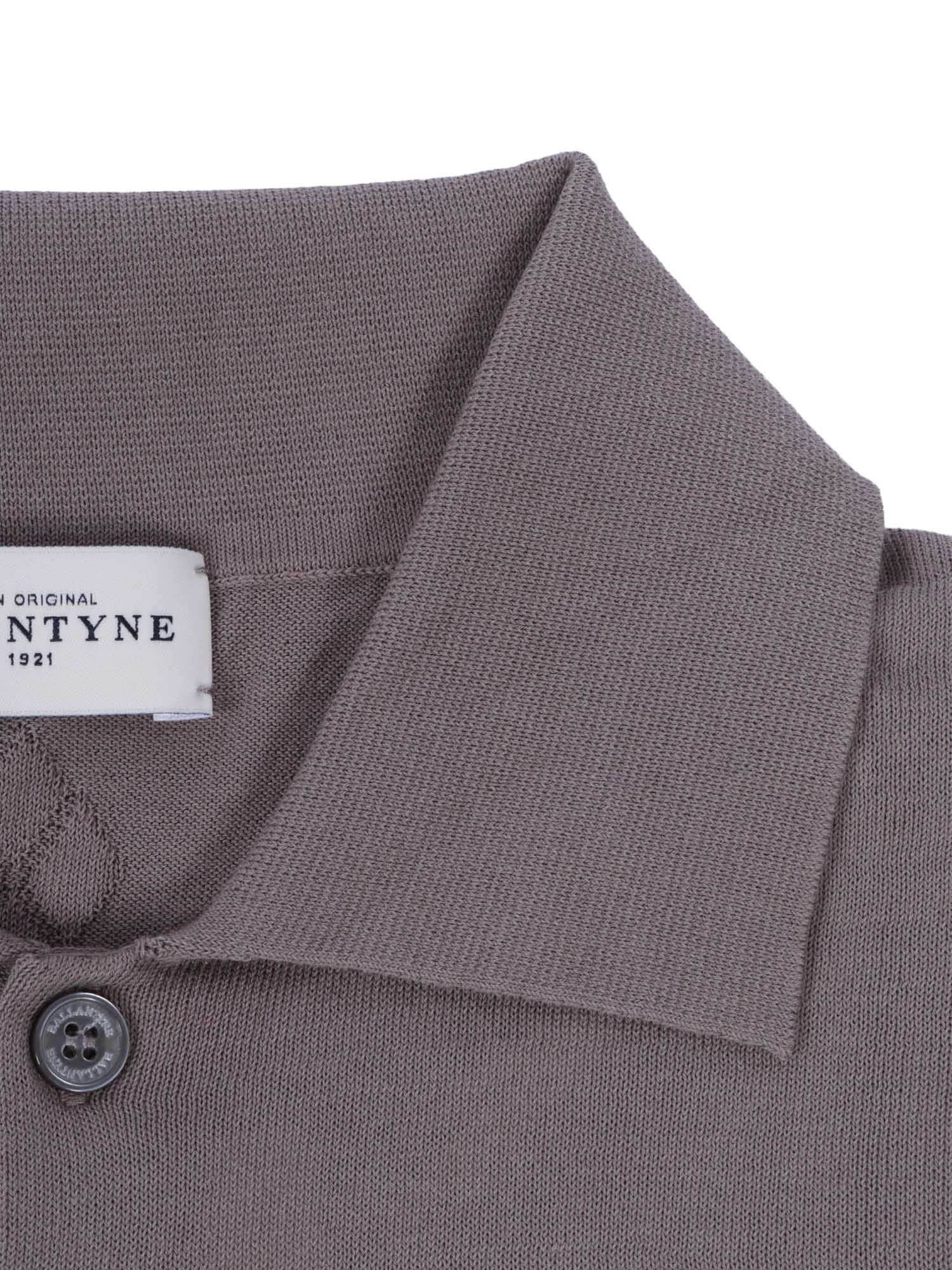 Short Sleeves Polo Grey Cotton