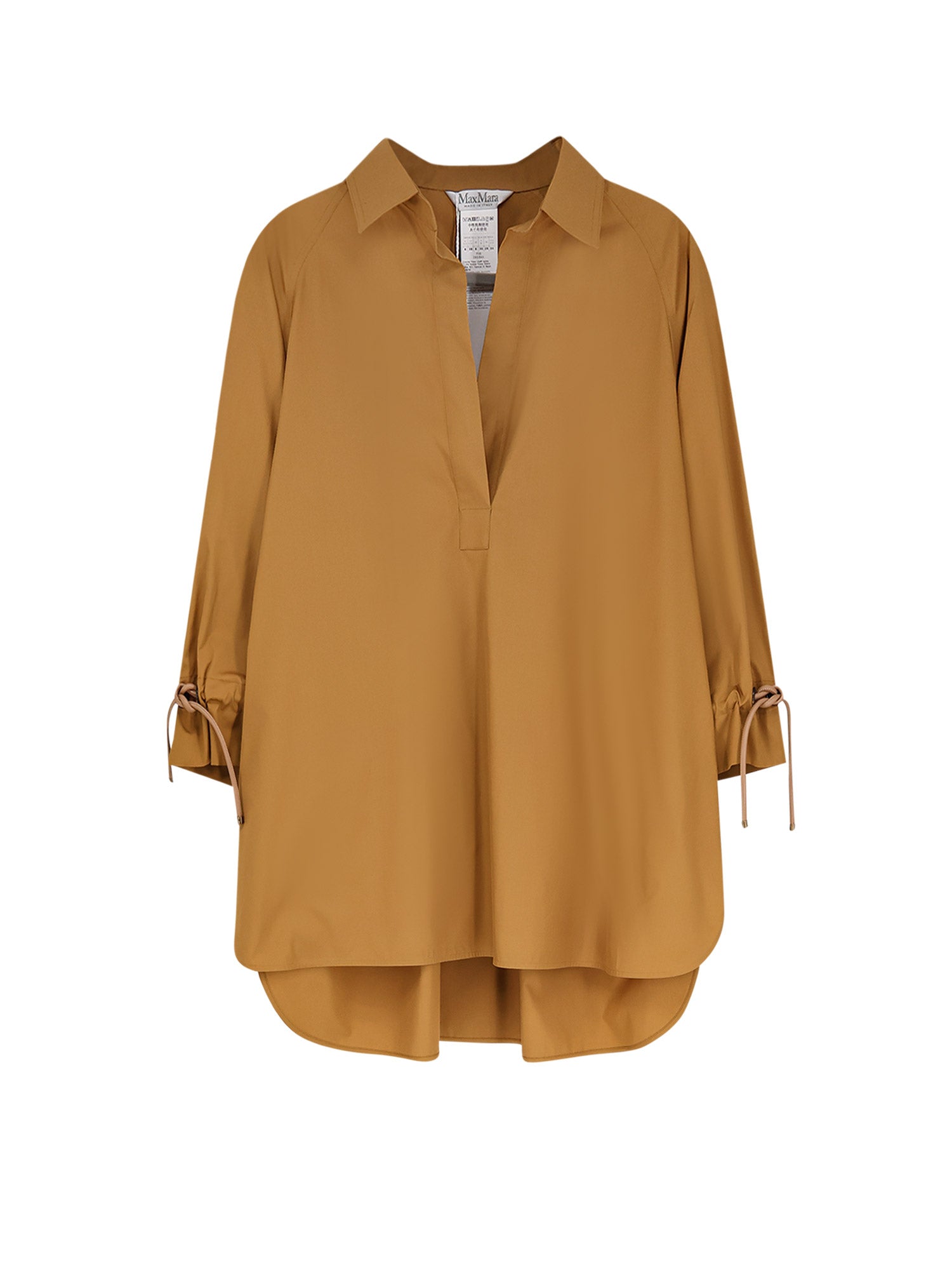Max Mara Shirts Brown Cotone