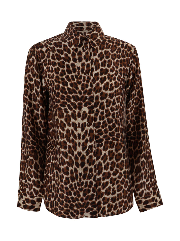 Parosh Shirts Animalier Silk