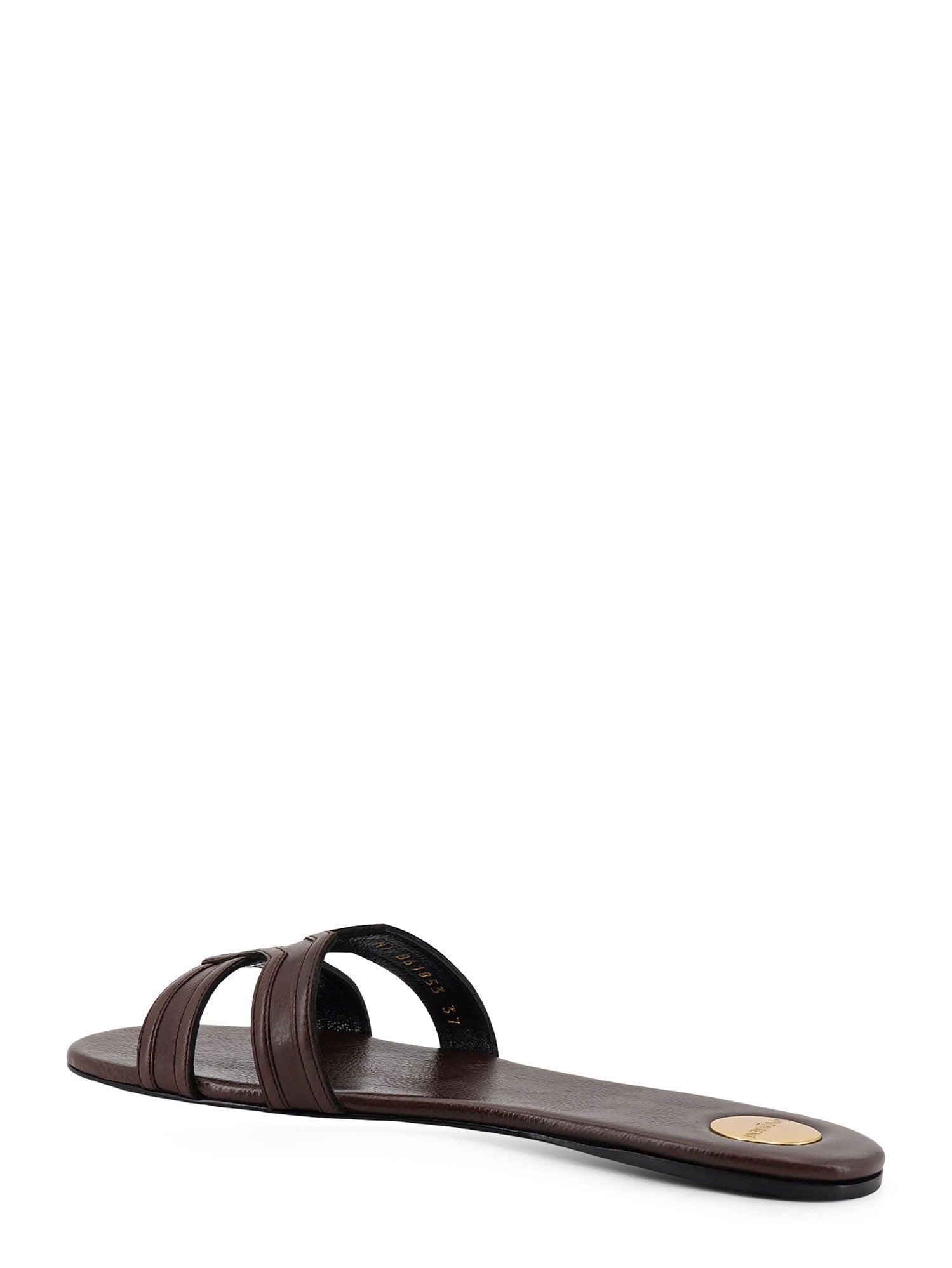 Saint Laurent Sandals Paris Brown Pelle