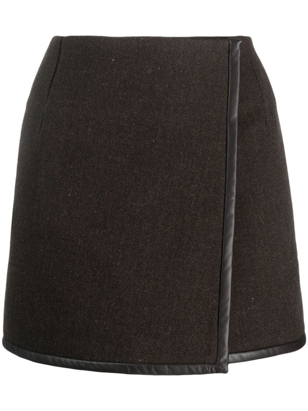 Golden Goose Virgin Wool skirt in brown